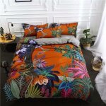 4 piece motif bois orange en 3d parure de lit ? housse de couette 200 * 230cm drap 230 x 230cm et 2 taies ... 4 piece motif bois orange en 3d parure de lit ? housse de couette 200 * 230cm drap 230 x 230cm et 2 taies ...