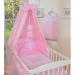 4 pices parure ciel tour de lit bb princess rose housses de couette et doreiller