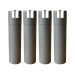 4 pieds cylindriques pour cadre � lattes anthracite 25 cm - anthracite - fabriqu� en france - someo