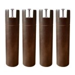 4 pieds cylindriques pour cadre  lattes wengu 30 cm - wengu - fabriqu en france - someo