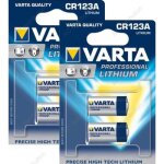 4 piles cr123a photo varta 3v lithium