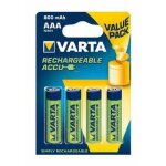 4 piles lr03 varta aaa rechargeables 800mah