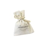 4 sachets toile jute communion argent gris argent