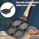 4 trous omelette hamburger pan omelette pan crêpes poêle à gaz cuisinière à gaz cuisinière à induction ... 4 trous omelette hamburger pan omelette pan crêpes poêle à gaz cuisinière à gaz cuisinière à induction ...