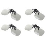 4 x lunettes 3d clipsees pour cinema et 3d dans la pub