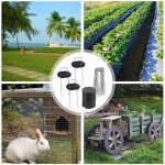 40 pcs piquets de jardin sardine bache avec 40 rondelles piquet de fixation pour bche toile paillage ...