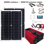 Kit donduleurs 4000w - allonscd - 12v - 110v - 2 panneaux solaires 200w - accessoires inclus - �nergie ...
