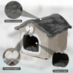 42x34x38cm lit niche pour chat d?intérieur avec coussin amovible lavable rembourré willonin® lit doux ... 42x34x38cm lit niche pour chat d?intérieur avec coussin amovible lavable rembourré willonin® lit doux ...