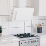 4306&jili modermne hotte dcorative lgant hotte aspirante murale 60 cm acier inoxydable et verre tremp ...