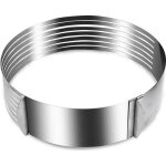 4361 moule guide de coupe extensible pour gteaux inox 7 fentes  de 16  20 cm