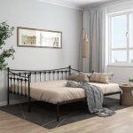 4534[life]90x200 cm?modern design:cadre de canap - lit extensible lit gigogne lit banquette simple chcinoir ...