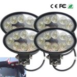 4pcs 24w ovale led phare de travail feux de travail lumi�re de route bar brouillard de conduite vtt