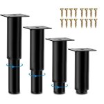4pcs pieds de meubles rglables pied cuisine pieds de sommier  lattes universel pied de lit  visser ...