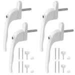 4pcs poigne de fentre verrouillable  cl poigne de porte fentre en alliage daluminium poigne de ...