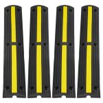 4pcs rampe de protection de cable - vevor - cable  1 canal 3x2 cm passage de cable au sol charge 8164 ...