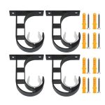 4pcs support de tringle à rideau supports de fixation au plafond support tringle penderie en alliage ... 4pcs support de tringle à rideau supports de fixation au plafond support tringle penderie en alliage ...