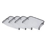 Housse de chaise - unbranded - 4x couverture de dos de chaise - transparent - 48x43 cm - int�rieur