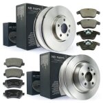 4x disques de frein + plaquettes avant + arrire ford galaxy s - max complet