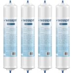 Lot de 4 filtres  eau wessper pour rfrigrateur samsung rsj1furs et da29 - 10105j hafex