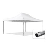 4x6 m tonnelle pliante alu pvc 850 blanc