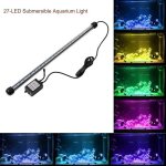 5. 5w lampe 27leds tube eclairage lampe de r�servoir de poissons t�l�command� 100 - 240v pour aquarium ...