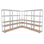 5 étagères xxl spécial angle pour grand garage - hauteur 2m20 - Étagères de coin charges très lourdes ... 5 étagères xxl spécial angle pour grand garage - hauteur 2m20 - Étagères de coin charges très lourdes ...