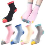 5 paires chaussettes orteils pour femmes en coton coupe basse décontractée taille 39 - 42 5 paires chaussettes orteils pour femmes en coton coupe basse décontractée taille 39 - 42