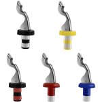 5 pcs bouchons de bouteille de vin en silicone - bouchon sous vide avec levier pour vin champagne bière ... 5 pcs bouchons de bouteille de vin en silicone - bouchon sous vide avec levier pour vin champagne bière ...
