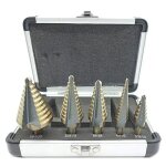 5 pcs foret fraise meche etage - bo�tier aluminium professionnel tige hexagonale per�age pr�cis dans ...