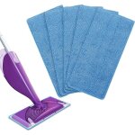 5 pcs lingettes reutilisable pour wetjet wood lingette bleu pour parquet wetjet balai spray