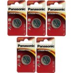 5 piles panasonic cr2450 lithium 3v