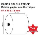 5 rouleaux de recharge pour calculatrices et caisses enregistreuses � impression non thermique papier ...