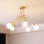 5 ttes plafonnier nordique simple lustre de personnalit luminaire plafond e27 douille de lampe pour ...