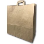 50 grands sacs papier kraft marron cru avec poigne 36 litres largeur 45 cm hauteur 47 cm soufflet 17 ...