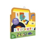 50 grandes gommettes repositionnables pour enfants - vhicules chantier - pr - dcoupes pour faciliter ...