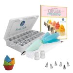 50 pieces decoration glacage de gateaux(30 douilles en inox10 poches à douille jetables4 moules à cupcake ... 50 pieces decoration glacage de gateaux(30 douilles en inox10 poches à douille jetables4 moules à cupcake ...