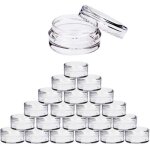 50 pices pot vide cosmtiques petit contenant en plastique jar  chantillon pour crme et stockage ...