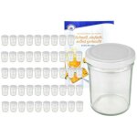 Pots  confiture - mambocat - to 66 - 230 ml - couvercle blanc - livret de recettes gratuit