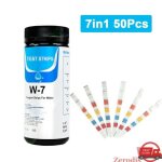 50 de test qualit de leau 7en1 aquarium ph alcalinit duret bromine no2 no3 chlore total