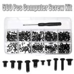 500 pcs universel vis bote kit ordinateur portable alliage dacier pour ibm hp sony dell lenovo samsung ...