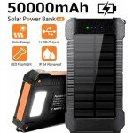 Batterie externe - folaya - 50000mah - 2usb - lampe led - �tanche