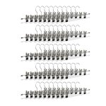 50x cintres à pantalon en métal avec pinces caoutchouc pour jupes antidérapant hxlxp: 9 x 355 x 25 cm ... 50x cintres à pantalon en métal avec pinces caoutchouc pour jupes antidérapant hxlxp: 9 x 355 x 25 cm ...