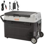 53 l glacire lectrique portable - vevor - rfrigrateur de voiture double zone - 06 kw. h - 20 c  ...