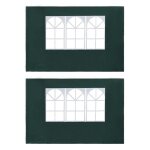 580best - home tonnelle barnum impermeable & solide - neu paroi de tente de rception 2 pcs avec fentre ...