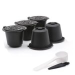 5capsules nespresso rutilisables filtre  capsules de caf rechargeable avec machines  caf nespresso ...
