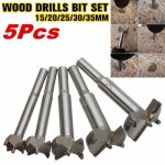 5en1 foret fraise  bois chanfreiner forage mche perceuse perage dia. 15 20 25 30 35 mm outil set