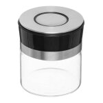 Bocal verre couvercle push inox pusheat 0. 7l - 5 five simply smart
