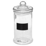 5five - bonbonnière en verre avec ardoise 16l 5five - bonbonnière en verre avec ardoise 16l