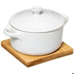 5five - cocotte cramique 10cm seramik bambou et blanc