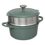 Cuiseur vapeur d24cm fonte daluminium vert - 5 five simply smart